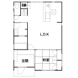 間取り図 1階