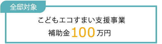 こどもエコすまい支援事業　全邸対象