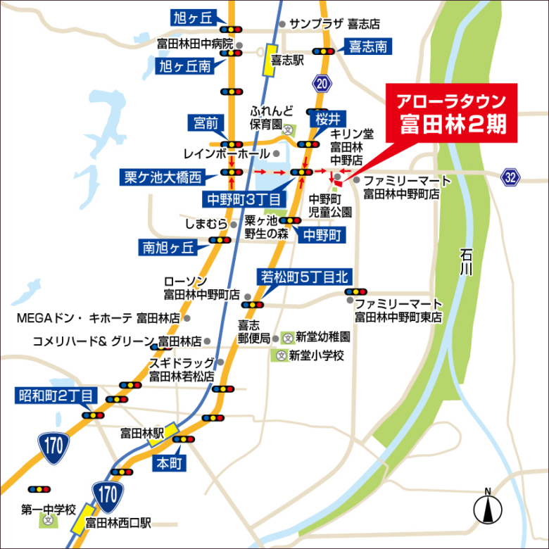 現地案内図