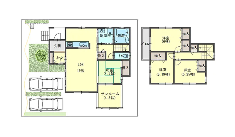 【中古一戸建て】南河内郡河南町 さくら坂南（富田林駅 ）2階建 4LDK 価格 1,750万円
