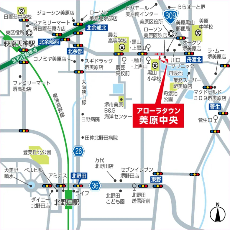 現地案内図